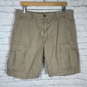 LEVI’S‎ Mens Cargo Utility Shorts size 36 White Tab khaki Shorts